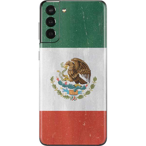 Mexico Flag Distressed Galaxy S21 Plus 5G Skin