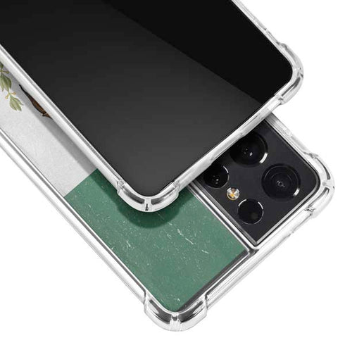 Mexico Flag Distressed Galaxy S21 Ultra 5G Clear Case