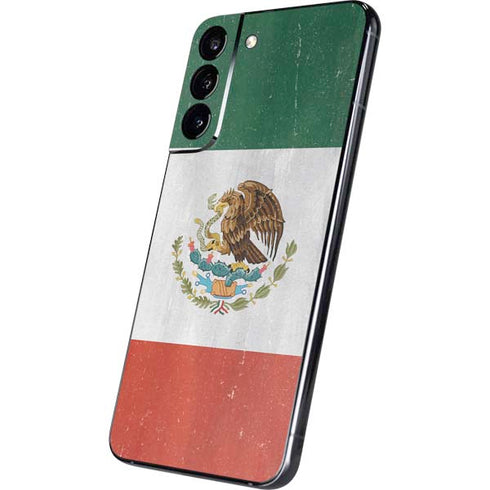Mexico Flag Distressed Galaxy S22 Plus Skin
