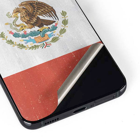 Mexico Flag Distressed Galaxy S22 Plus Skin