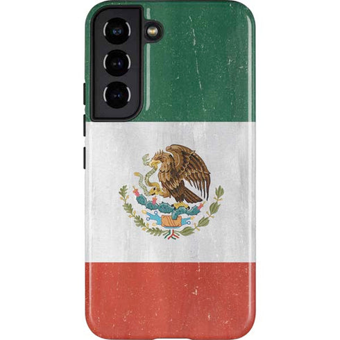Mexico Flag Distressed Galaxy S22 Pro Case