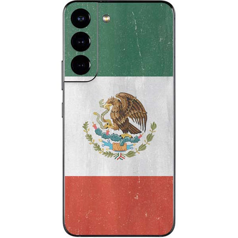 Mexico Flag Distressed Galaxy S22 Skin