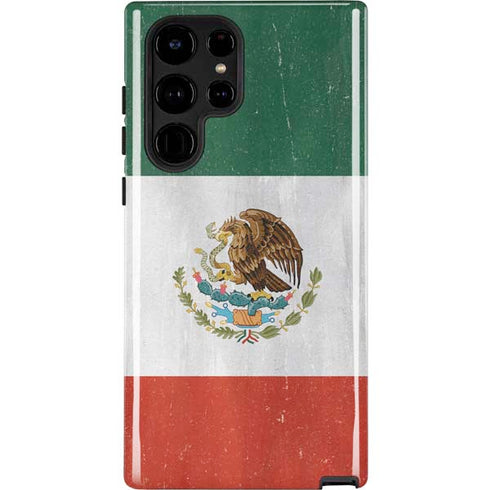 Mexico Flag Distressed Galaxy S22 Ultra Pro Case