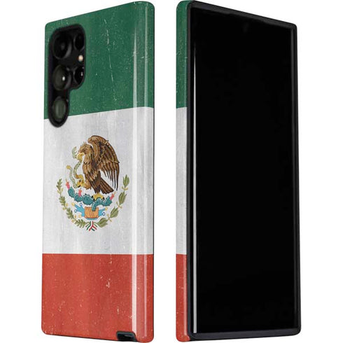 Mexico Flag Distressed Galaxy S22 Ultra Pro Case