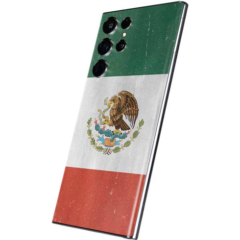Mexico Flag Distressed Galaxy S22 Ultra Skin