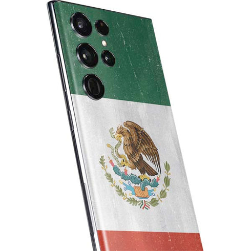 Mexico Flag Distressed Galaxy S22 Ultra Skin