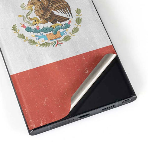 Mexico Flag Distressed Galaxy S22 Ultra Skin