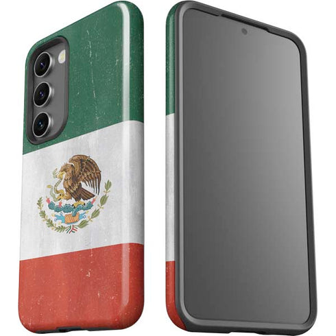 Mexico Flag Distressed Galaxy S23 Pro Case