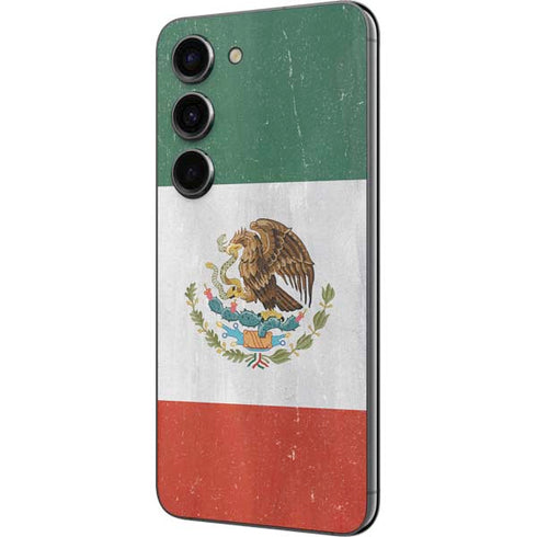Mexico Flag Distressed Galaxy S23 Skin