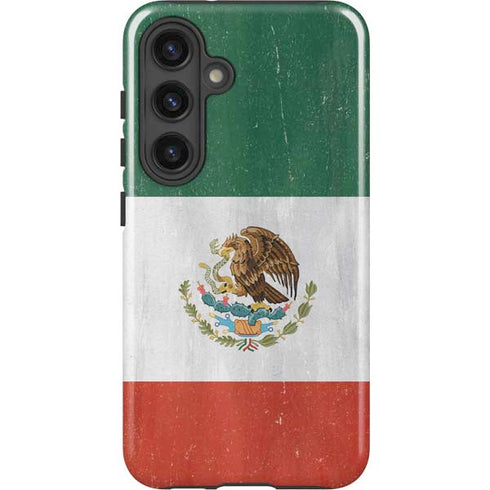 Mexico Flag Distressed Galaxy S24 Plus Impact Case