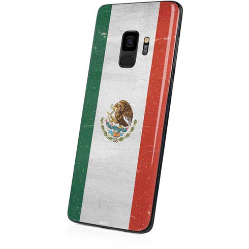 Mexico Flag Distressed Galaxy S9 Skin
