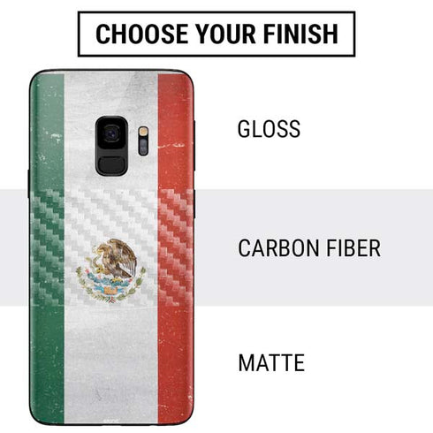 Mexico Flag Distressed Galaxy S9 Skin