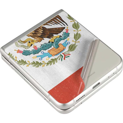 Mexico Flag Distressed Galaxy Z Flip3 5G Skin