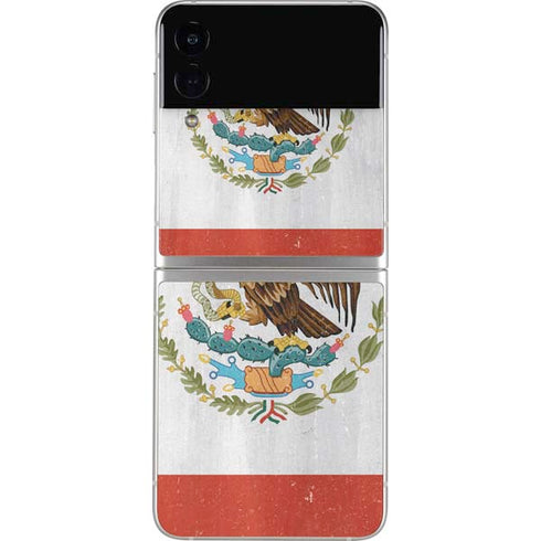Mexico Flag Distressed Galaxy Z Flip4 5G Skin