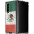 Mexico Flag Distressed Galaxy Z Fold4 5G Clear Case