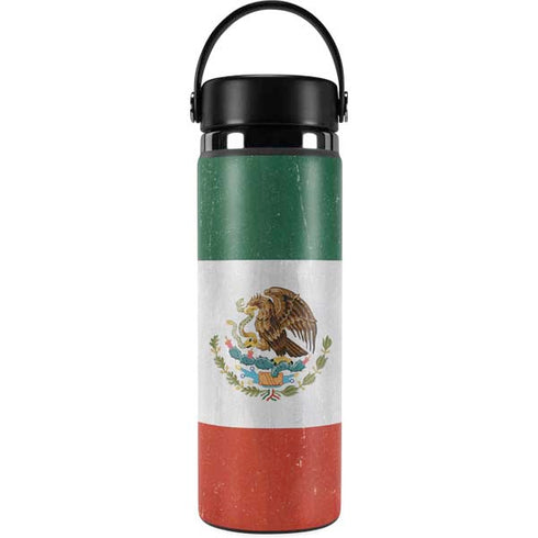 Mexico Flag Distressed Hydro Flask 20oz Wide Mouth Skin