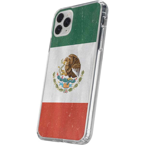 Mexico Flag Distressed iPhone 11 Pro Clear Case