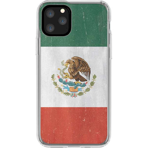 Mexico Flag Distressed iPhone 11 Pro Clear Case