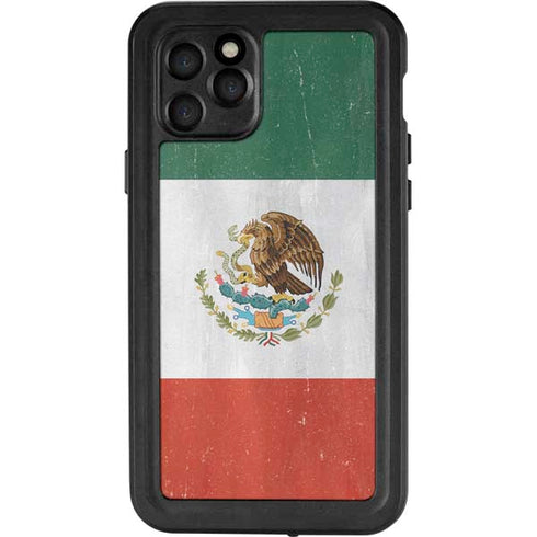 Mexico Flag Distressed iPhone 11 Pro Waterproof Case