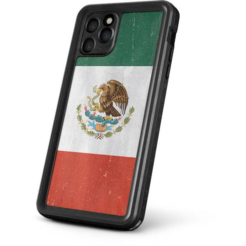 Mexico Flag Distressed iPhone 11 Pro Waterproof Case