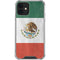 Mexico Flag Distressed iPhone 12 Clear Case