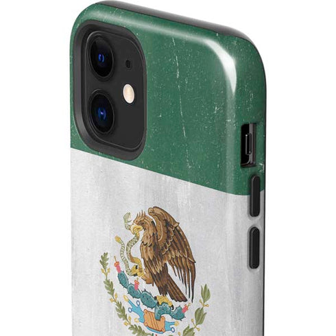 Mexico Flag Distressed iPhone 12 Impact Case
