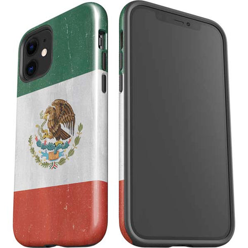 Mexico Flag Distressed iPhone 12 Impact Case