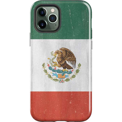 Mexico Flag Distressed iPhone 12 Pro Impact Case