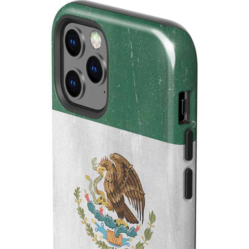 Mexico Flag Distressed iPhone 12 Pro Impact Case