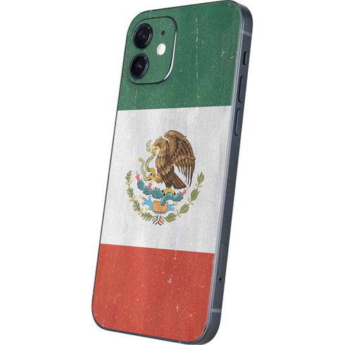 Mexico Flag Distressed iPhone 12 Skin