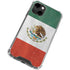 Mexico Flag Distressed iPhone 13 Clear Case