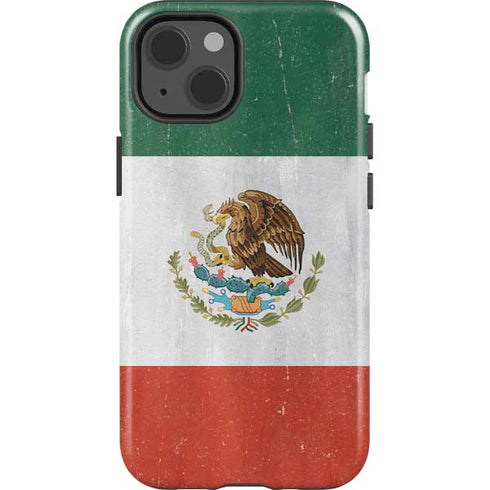 Mexico Flag Distressed iPhone 13 Impact Case