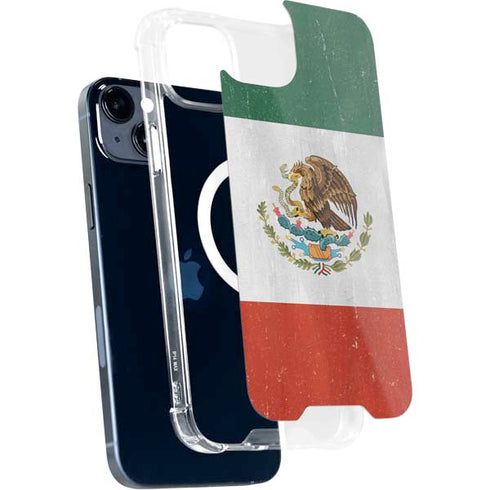 Mexico Flag Distressed iPhone 13 MagSafe Case