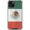 Mexico Flag Distressed iPhone 14 Clear Case