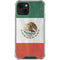 Mexico Flag Distressed iPhone 15 Plus Clear Case