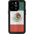 Mexico Flag Distressed iPhone 14 Pro Waterproof Case