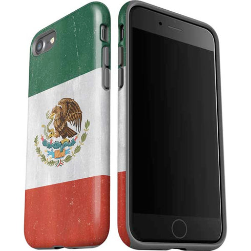 Mexico Flag Distressed iPhone SE (2nd & 3rd Gen) Pro Case