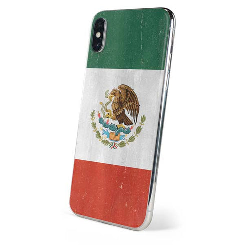 Mexico Flag Distressed iPhone XS Skin