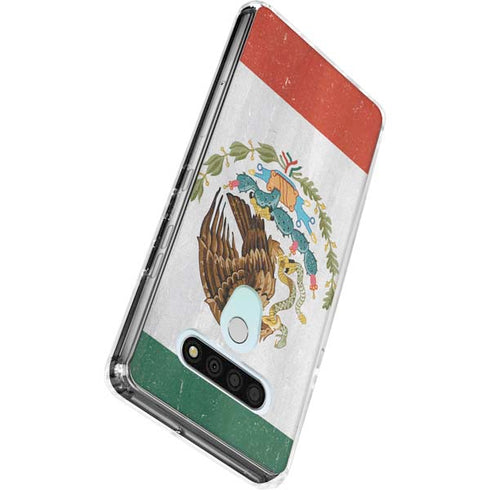 Mexico Flag Distressed LG Stylo 6 Clear Case