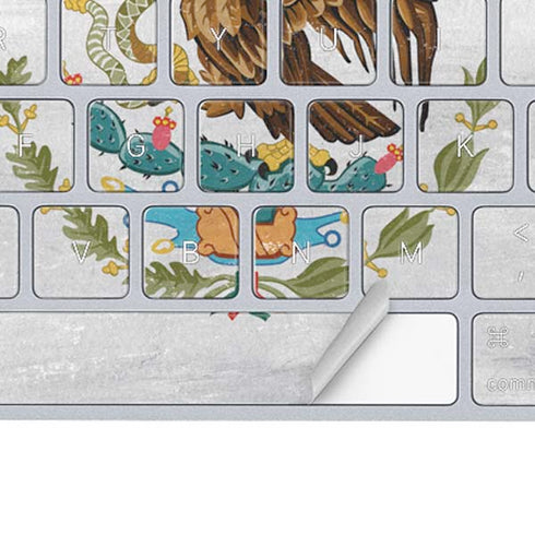 Mexico Flag Distressed Magic Keyboard Skin