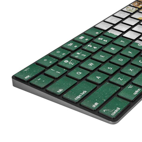 Mexico Flag Distressed Magic Keyboard with Numeric Keypad Skin