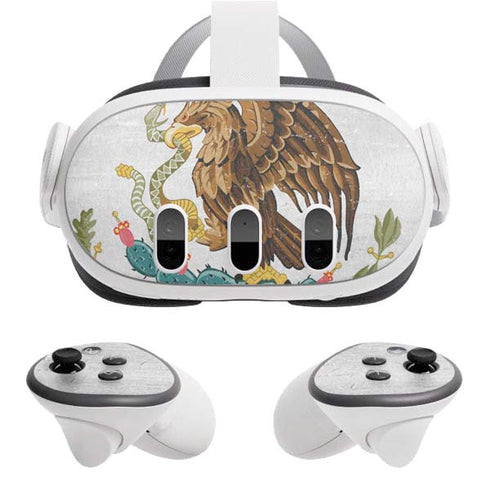 Mexico Flag Distressed Meta Quest 3 Skin