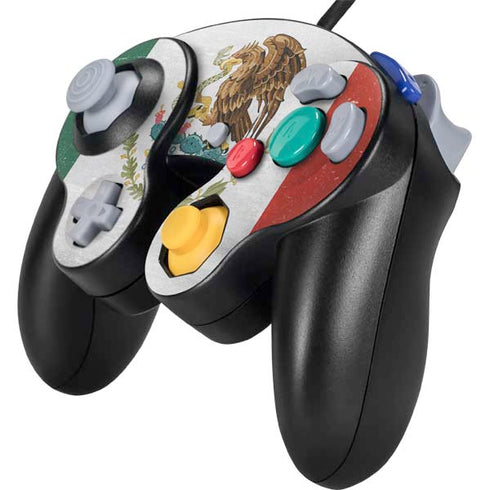 Mexico Flag Distressed Nintendo GameCube Controller Skin