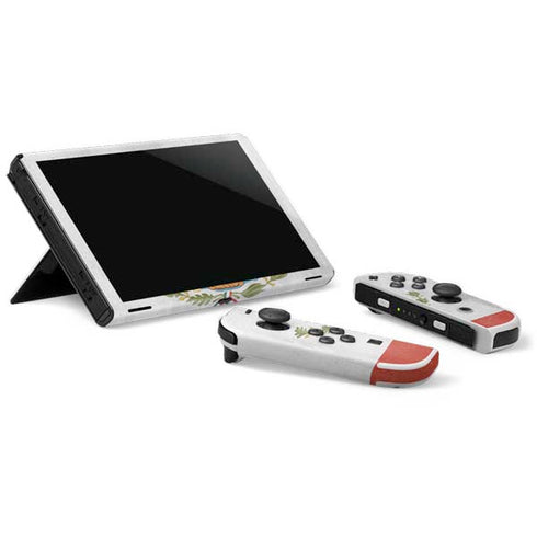 Mexico Flag Distressed Nintendo Switch OLED (2021) Skin