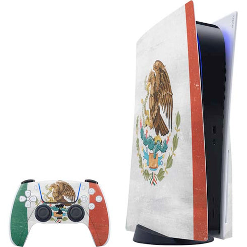 Mexico Flag Distressed PS5 Bundle Skin