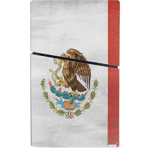 Mexico Flag Distressed PS5 Slim Digital Edition Console Skin
