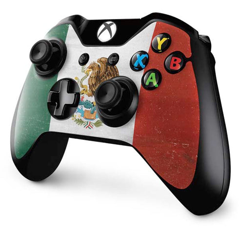 Mexico Flag Distressed Xbox One Controller Skin