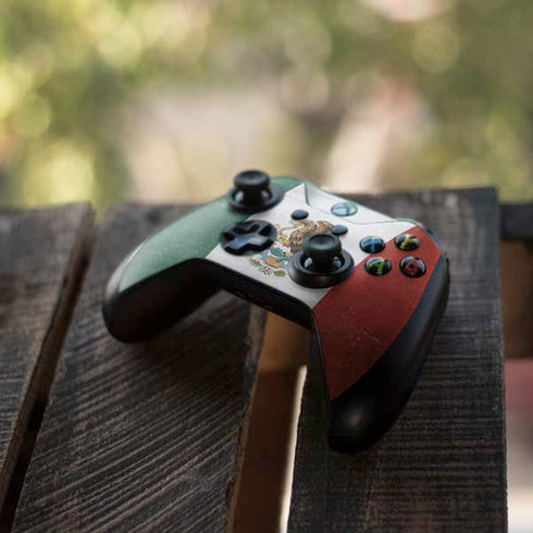 Mexico Flag Distressed Xbox One X Controller Skin