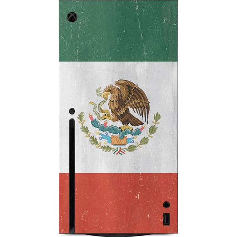 Mexico Flag Distressed Xbox Series X Console Skin