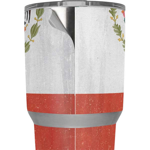 Mexico Flag Distressed Yeti 30oz Rambler Tumbler Skin